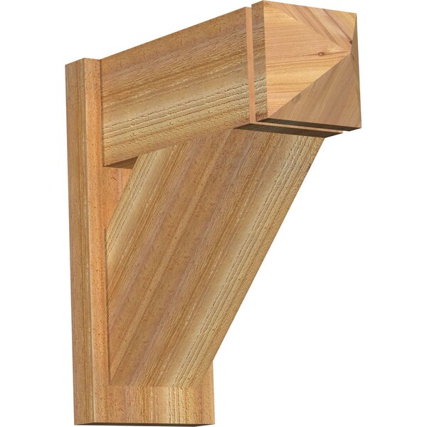 Ekena Millwork Traditional Rough Sawn Arts and Crafts Outlooker, Western Red Cedar, 8"W x 20"D x 20"H OUT08X20X20TRA03RWR - main